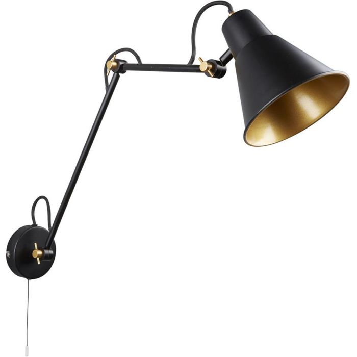 Searchlight SL-7403BK Wandspot Swing zwart 77cm