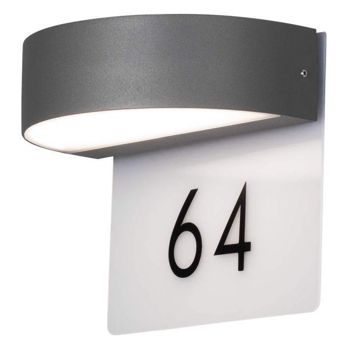Konstsmide 7855-370-KS Huisnummerlamp Monza antraciet 21cm