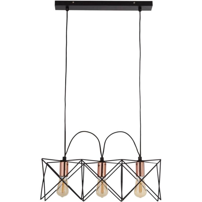 Searchlight SL-8413-3BK Hanglamp Anthea koper 55cm