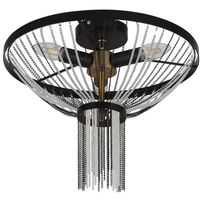 Searchlight SL-86353-3BK Plafonniere Baguette messing 40cm