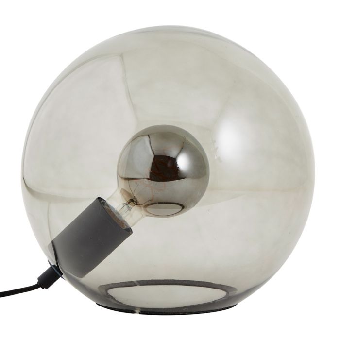 Brilliant 92804/76-BR Tafellamp Belado rookglas 24cm