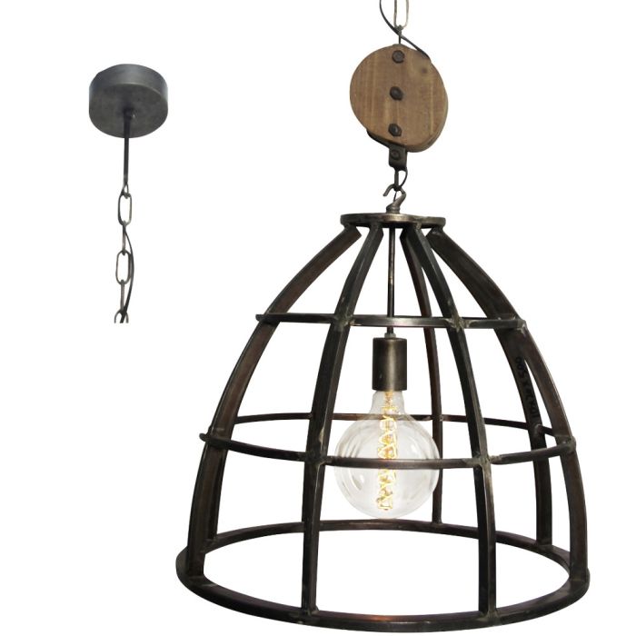 Brilliant 93411/76-BR Hanglamp Matrix staal 47cm