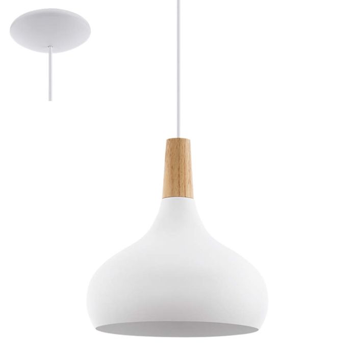 Eglo 96982-GL (uitlopend) Hanglamp Sabinar wit 28cm