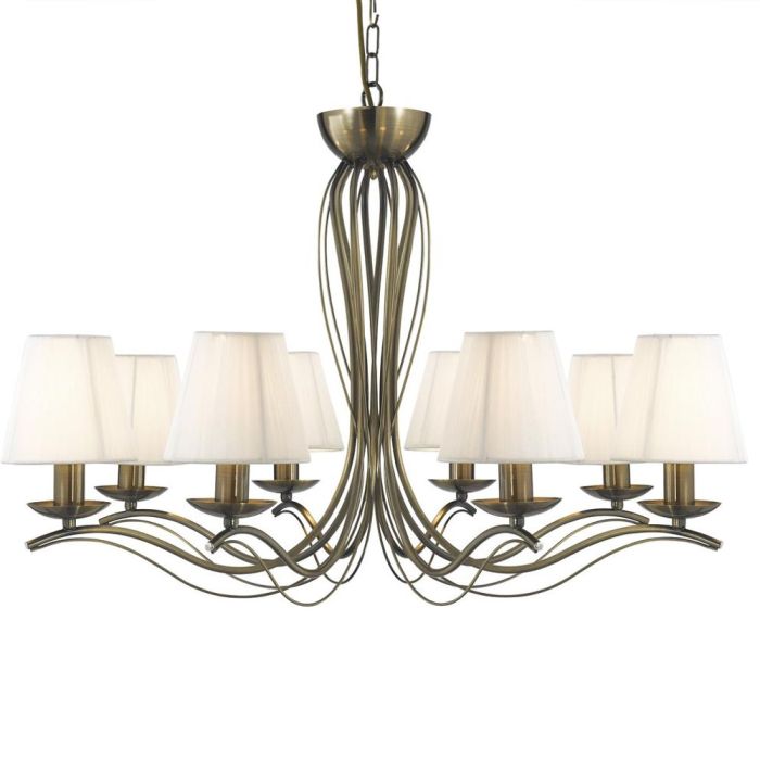 Searchlight SL-9828-8AB Kroonluchter Andretti brons 76cm