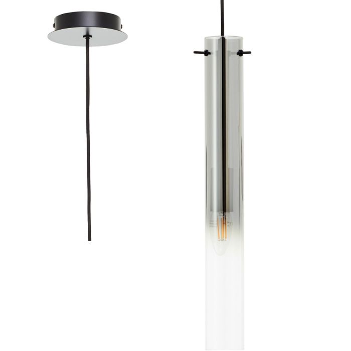 Brilliant 99209/06-BR Hanglamp Glasini zwart 5cm