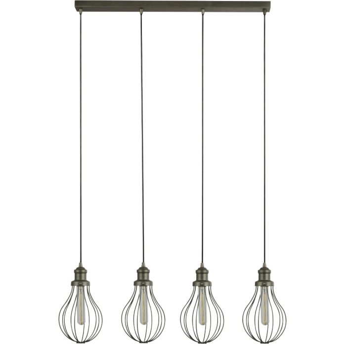 Searchlight SL-1384-4PW Hanglamp Balloon Cage tin 81cm 