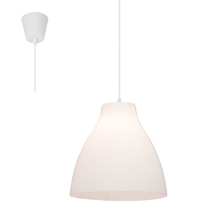 Brilliant 93428A05-BR Hanglamp Bizen wit 28cm