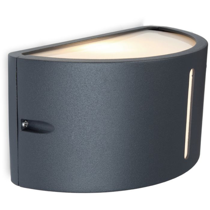Lutec LT6330401118 Wandlamp Bonn antraciet 25cm