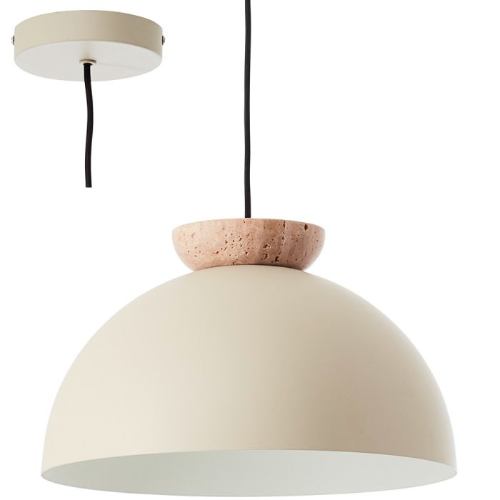 Brilliant 99888/09-BR Hanglamp Nalam kalksteen 35cm