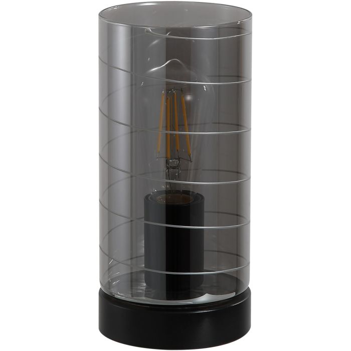 Searchlight SL-EU82329SM Tafellamp Broughton rookglas 23cm