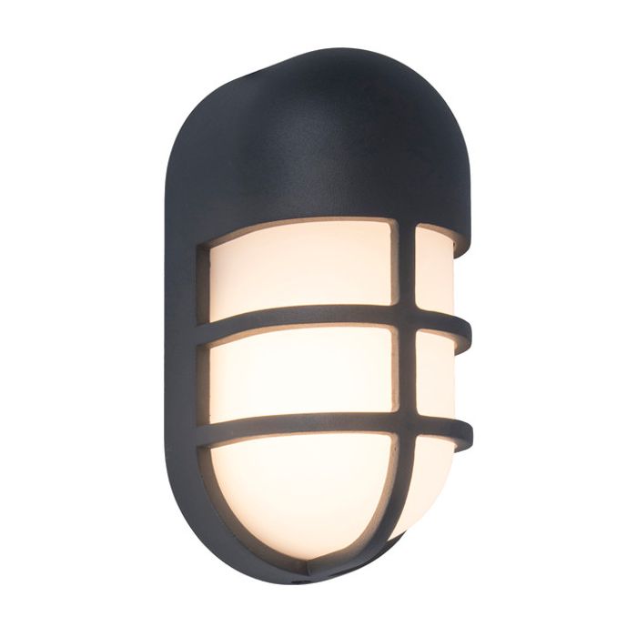 Lutec LT6383001118 Wandlamp Bullo antraciet 19cm