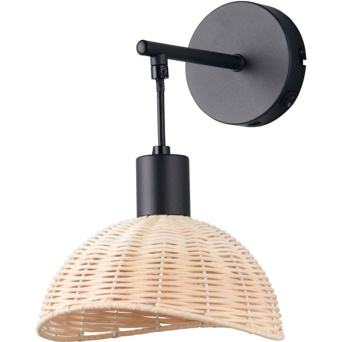 Trio  R26781732-TR Wandlamp Calvi zwart 18cm