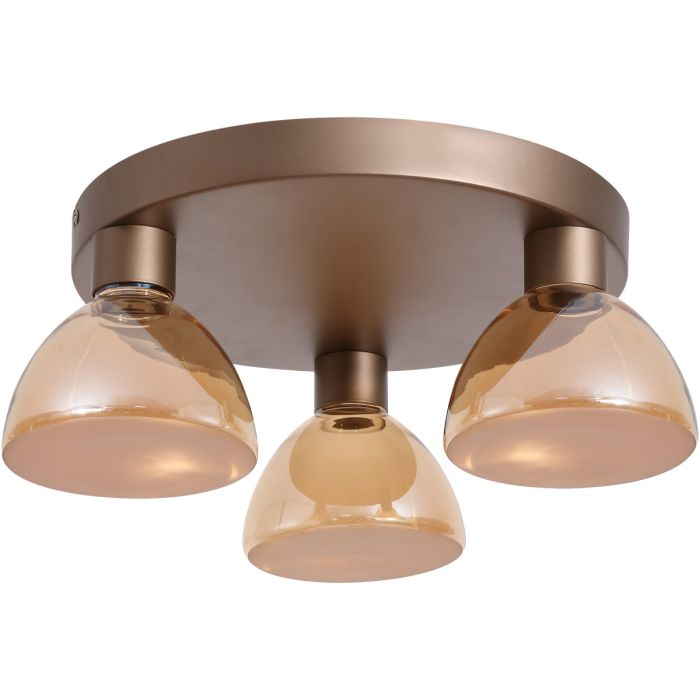 Searchlight SL-77410-3AM Plafondlamp Cannes koffie 45cm