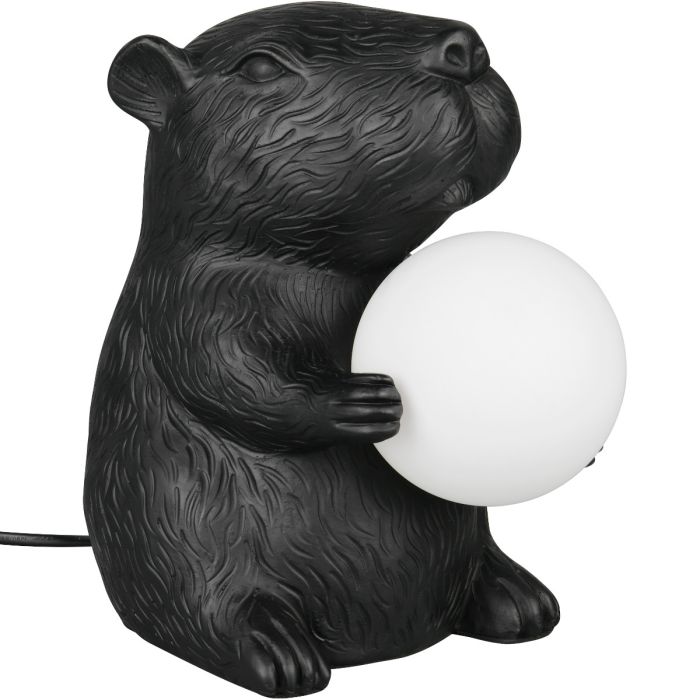 Trio  R56721002-TR Tafellamp Capi zwart 25cm