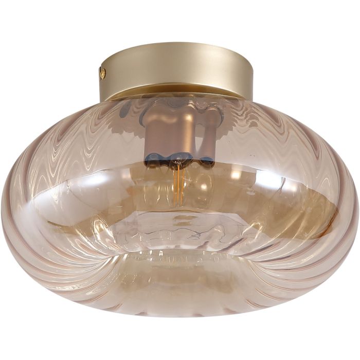 Searchlight SL-32156-28GO Plafondlamp Celastial amber 28cm