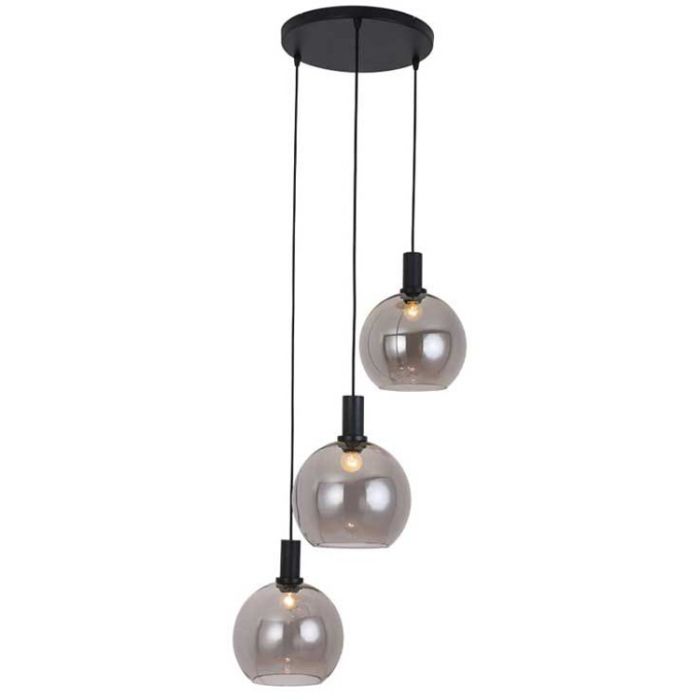 Freelight FR-H9433SK Hanglamp Chandra rookglas 35cm