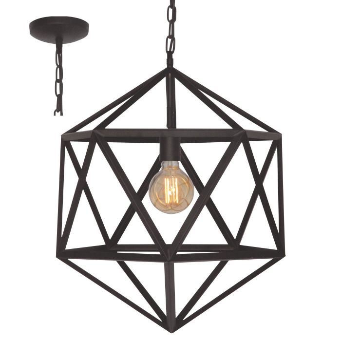 Freelight FR-H5672Z-EOL Hanglamp Cubo zwart 55cm