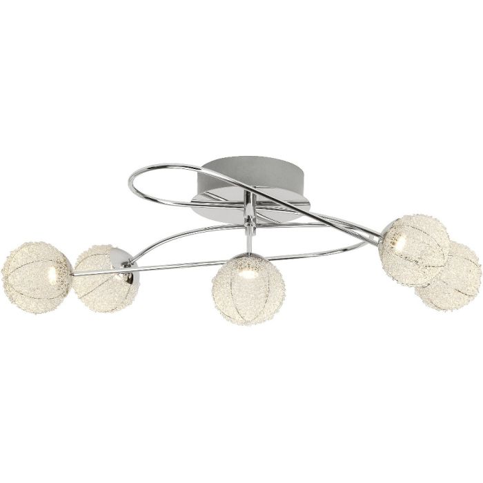 Brilliant G94343/77-BR Plafonnière Dajana chroom 67cm