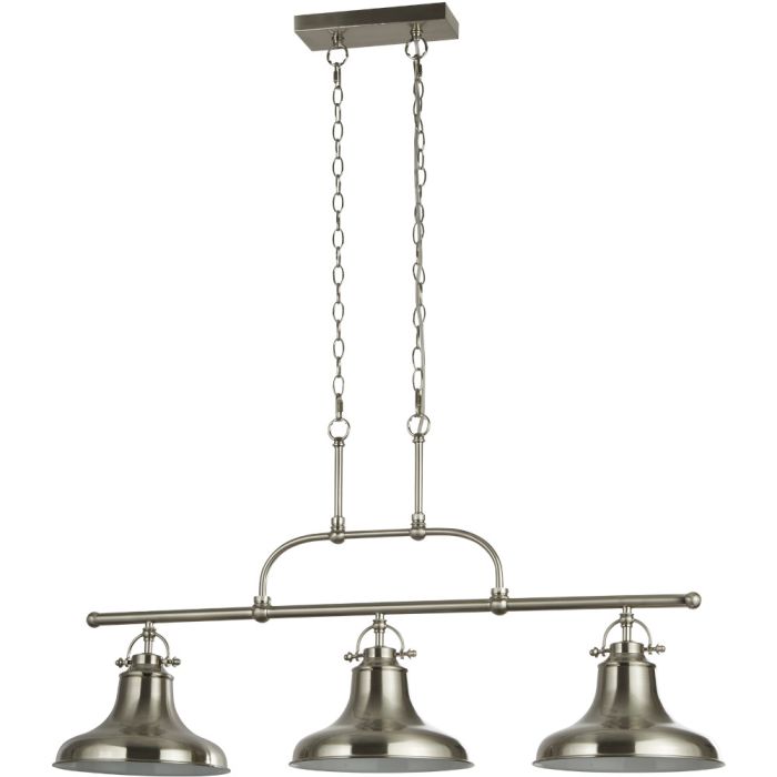 Searchlight SL-3193-3SS Hanglamp Dallas staal 96cm