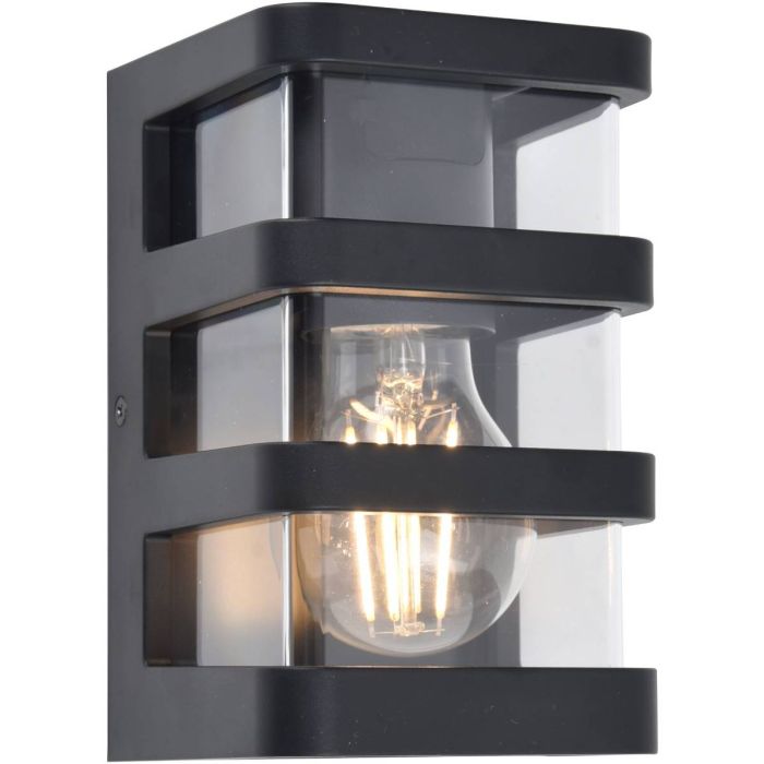 Lutec LT5214501330 Wandlamp Dalton zwart 17cm