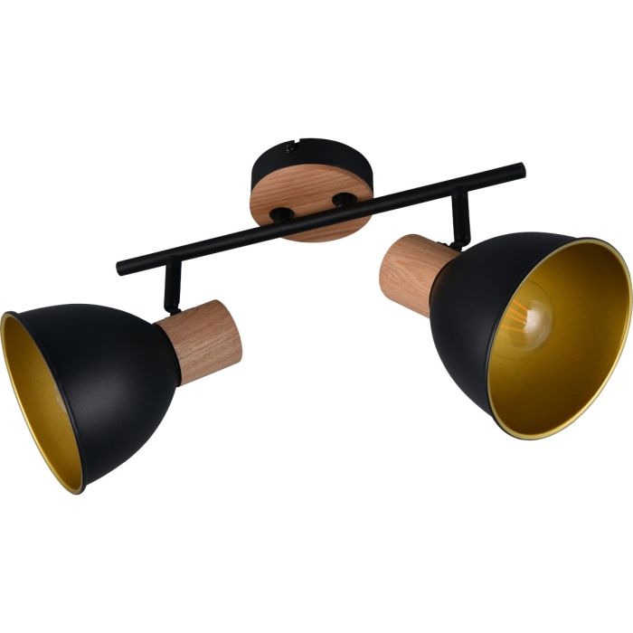 Trio  R86672032-TR Plafondspot Delume zwart 49cm