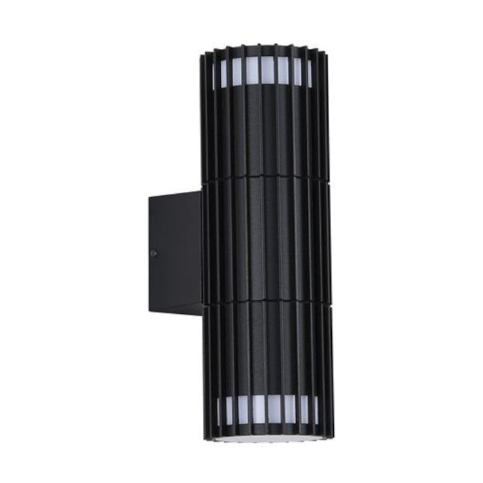 Searchlight SL-37738BK Wandlamp Detroit zwart 21cm