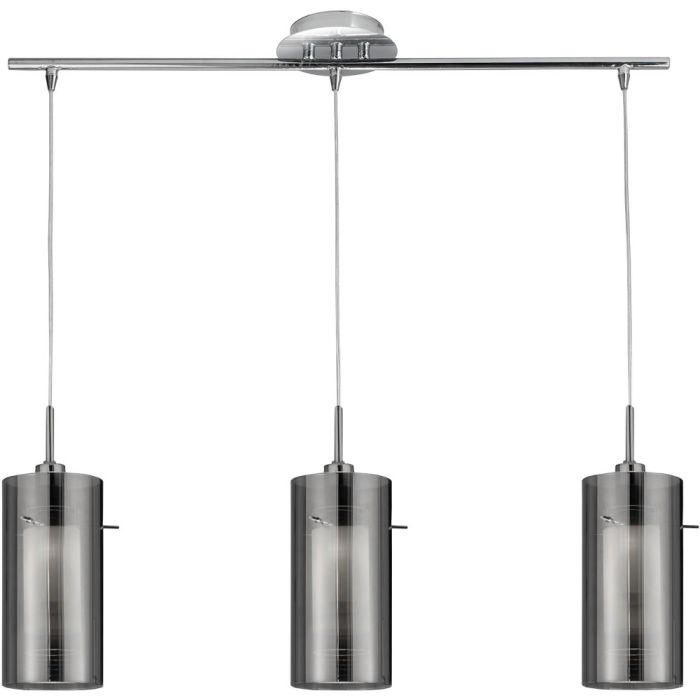 Searchlight SL-3303-3SM Hanglamp Duo zwart 71cm