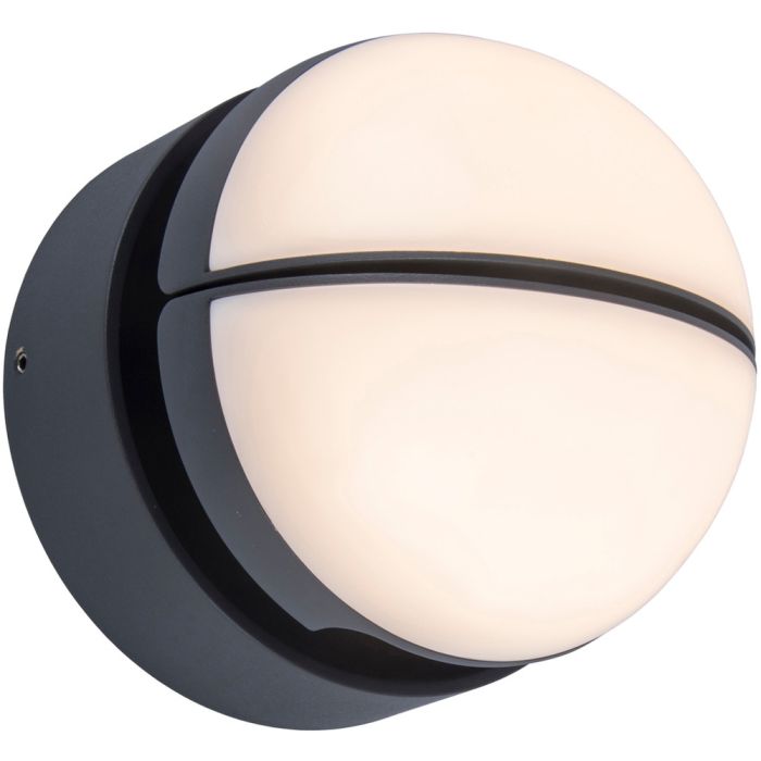 Lutec LT5199001118-EOL Wandlamp Eklips antraciet 16cm