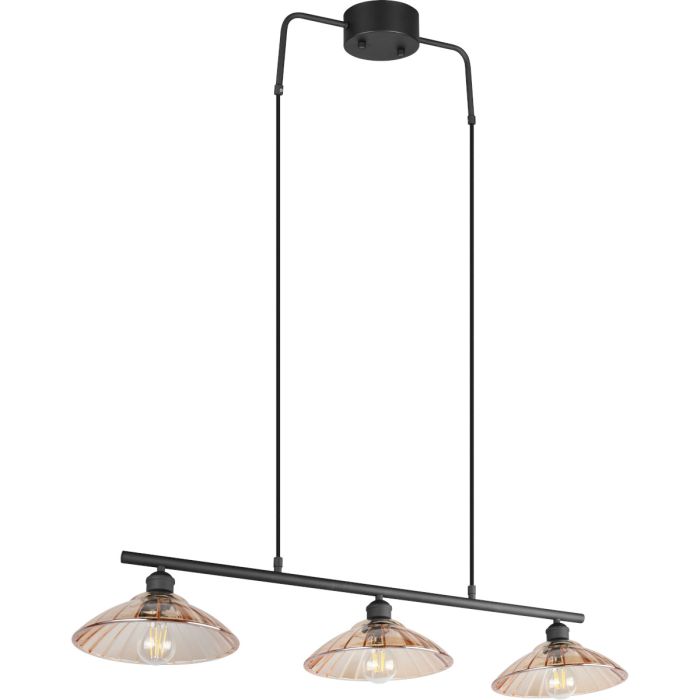 Trio  R36523032-TR Hanglamp Eluna amber 100cm