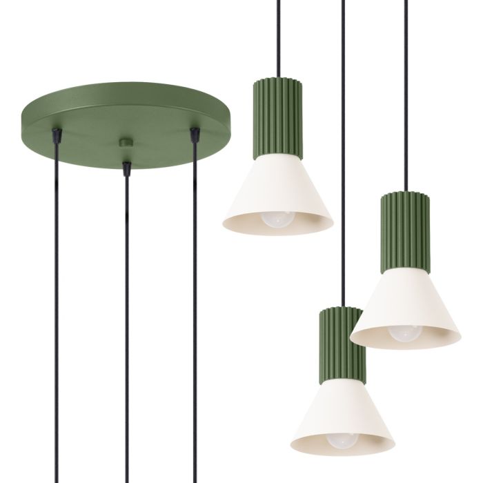 Soll SOL1873 Hanglamp Estria groen 30cm