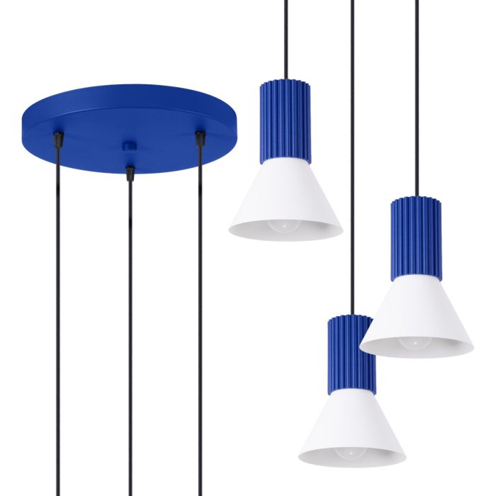 Soll SOL1875 Hanglamp Estria blauw 30cm