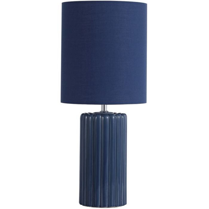 Searchlight SL-EU22353AZ Tafellamp Groove blauw 51cm