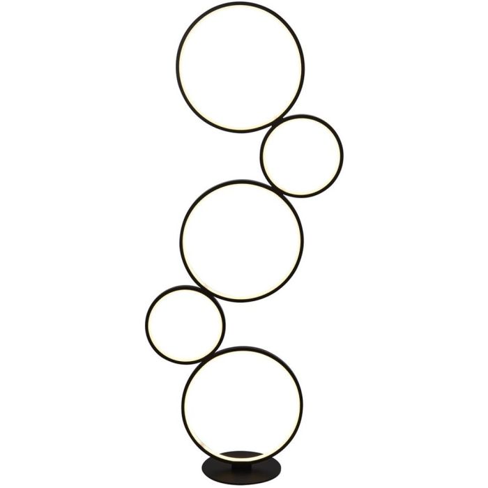 Searchlight SL-EU25771-5BK Vloerlamp Cirque zwart 116cm