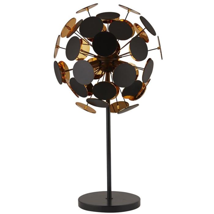 Searchlight SL-EU3070BG Tafellamp Discus zwart 65cm