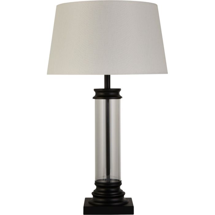 Searchlight SL-EU5141BK Tafellamp Pedestal zwart 63cm