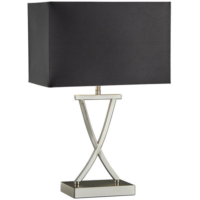 Searchlight SL-EU7923SS Tafellamp Club zwart 49cm