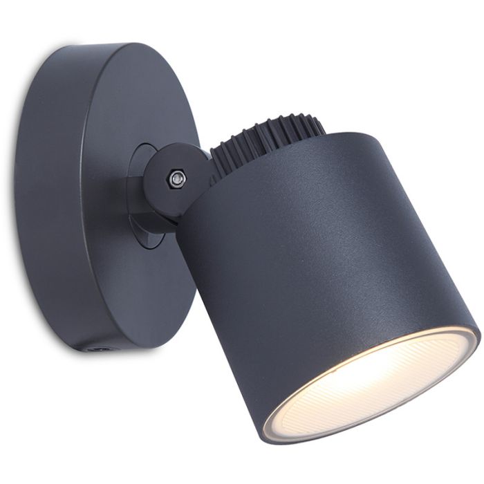 Lutec LT6609202118 Wandspot Explorer antraciet 12cm