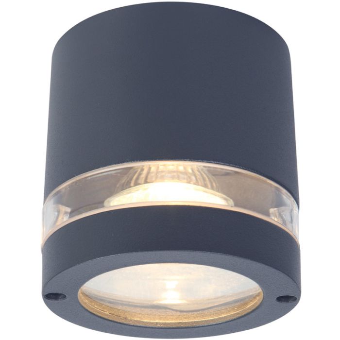 Lutec LT6304201118-EOL Plafondlamp Focus antraciet 10cm
