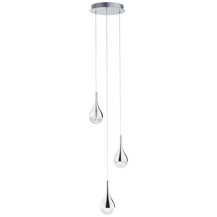 Brilliant G93423/15-BR Hanglamp Frizzante chroom 26cm
