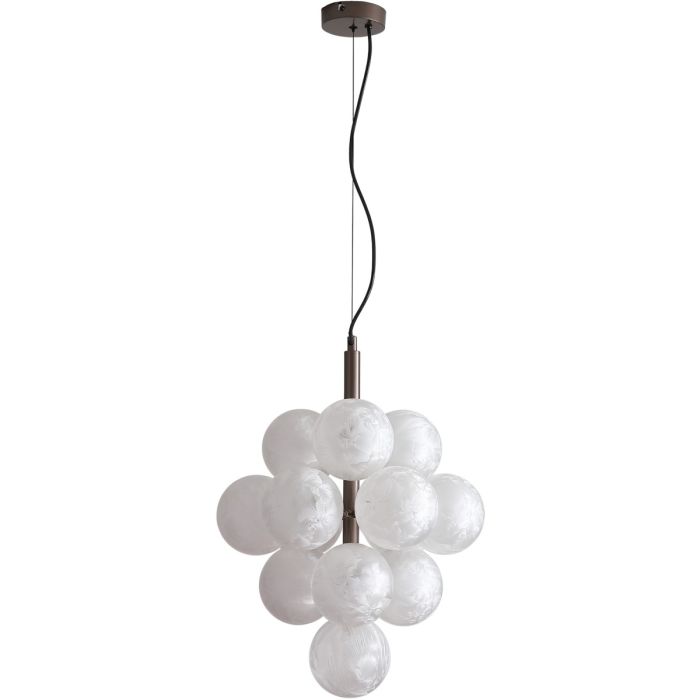 Searchlight SL-33450-13BZ Hanglamp Frosty brons 40cm