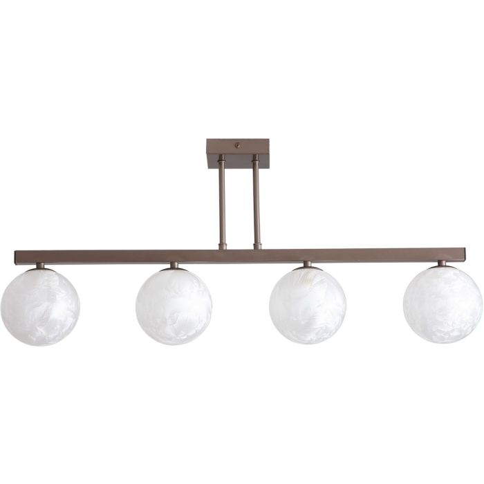 Searchlight SL-33450-4BZ Plafondlamp Frosty brons 72cm
