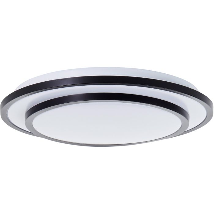 Brilliant G80563A76-BR Plafonniere Luciano zwart 34cm