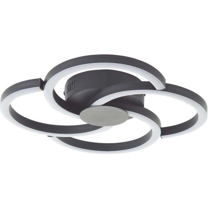 Brilliant G80660/06-BR Plafondlamp Fico zwart 34cm