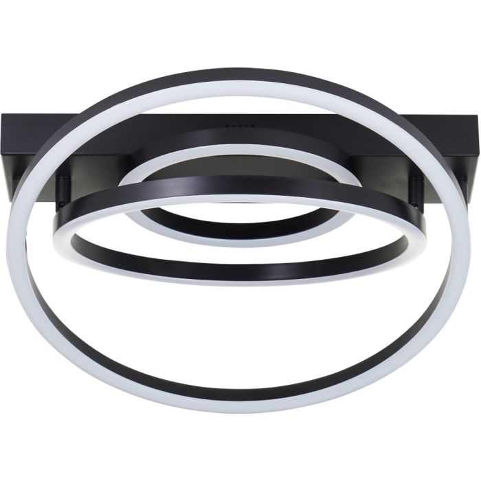 Brilliant G80750/06-BR Plafonniere Pedley zwart 38cm