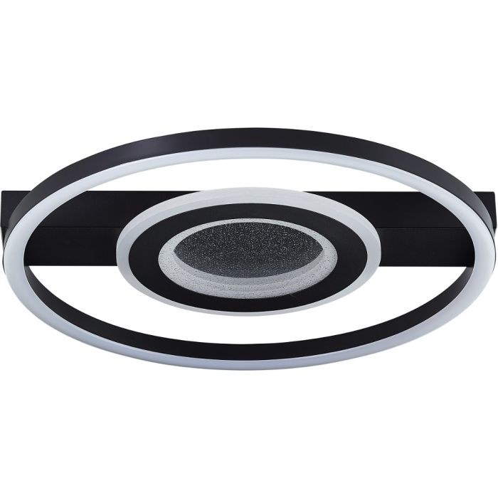 Brilliant G92901A06-BR Plafonniere Queens zwart 37cm