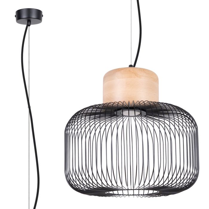 Soll SOL1847 Hanglamp Gabbia zwart 35cm