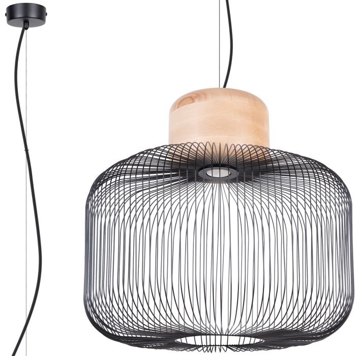 Soll SOL1848 Hanglamp Gabbia zwart 55cm