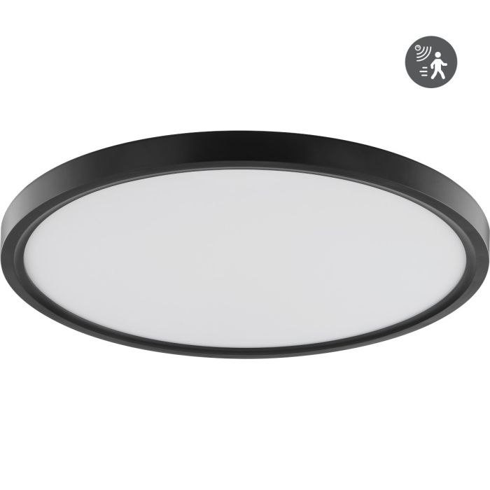 Brilliant G80853/75-BR Plafonniere Galo zwart 40cm