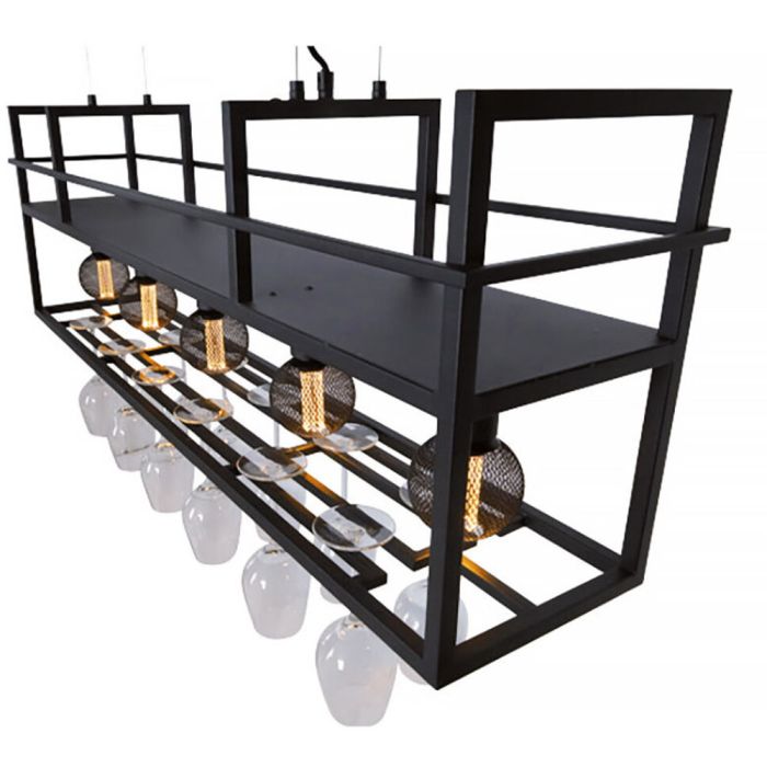 Freelight FR-H3190Z Hanglamp Barista zwart 120cm