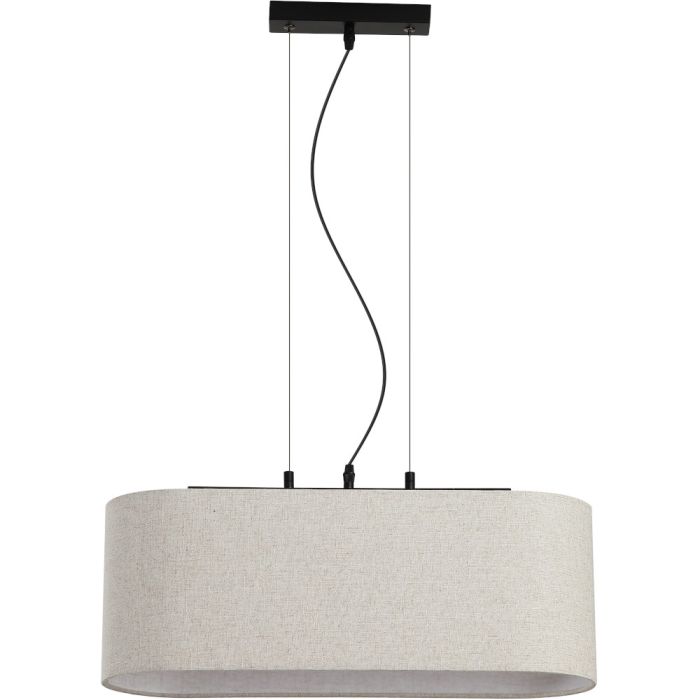 Searchlight SL-30503BK Hanglamp Hessian linnen 60cm